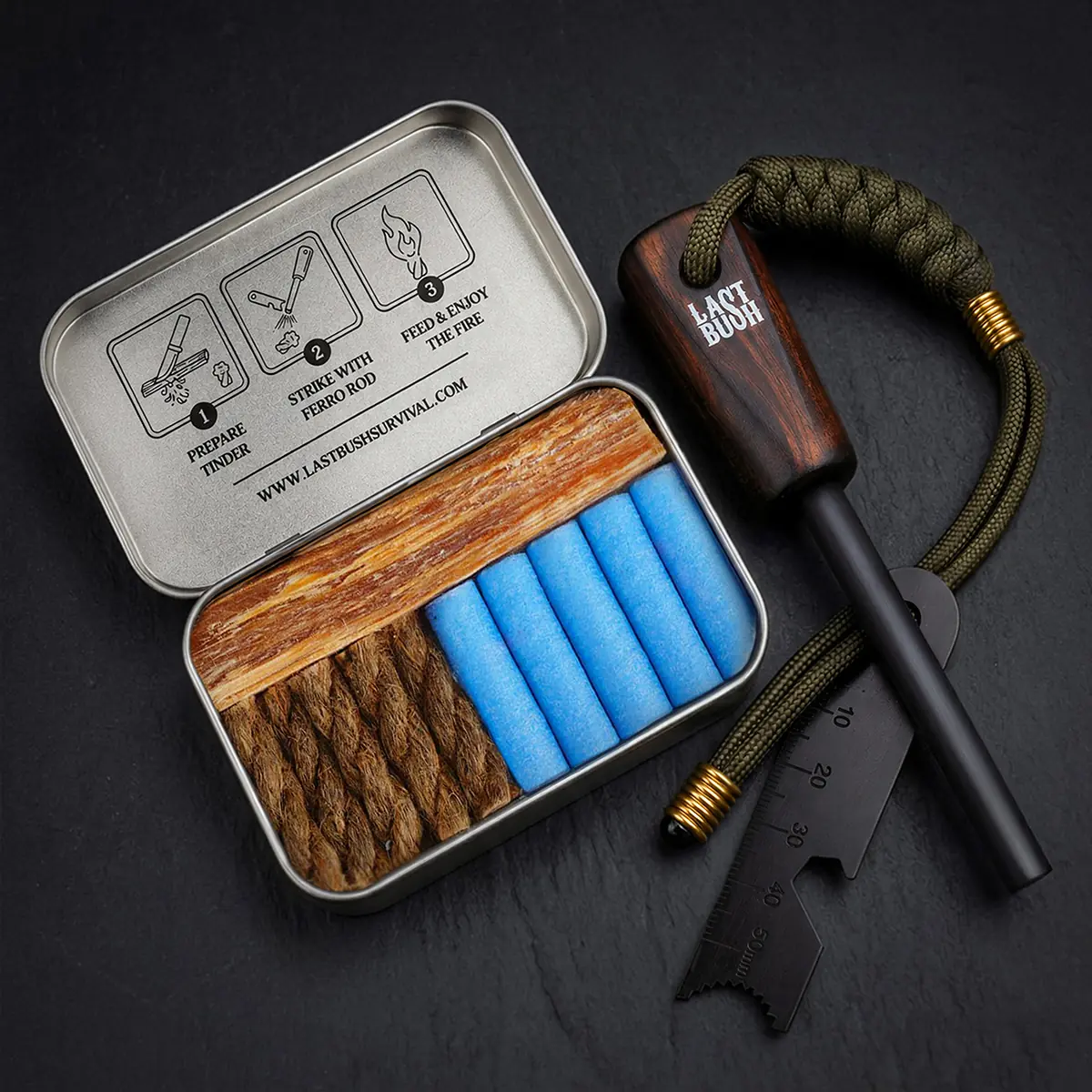 Suhar Fire Kit - The Complete Bushcraft Fire Starter Kit